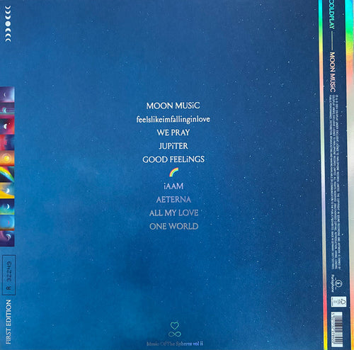 Coldplay - Moon Music | LP Vinilo Rojo Translúcido Nuevo Sellado | B&B Vinyl Shop