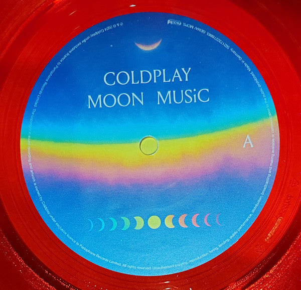 🌙 Coldplay – Moon Music (First Edition) | Limited Vinyl LP | Red Translucent