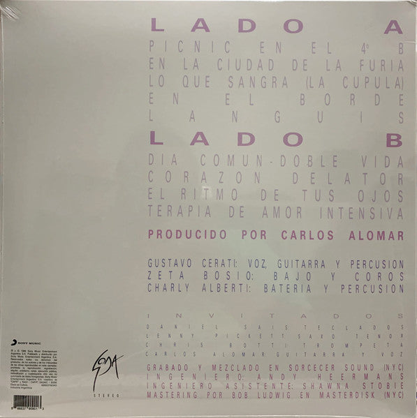 SODA STEREO - DOBLE VIDA LP-VINYL 33RPM-12" NUEVO - SELLADO