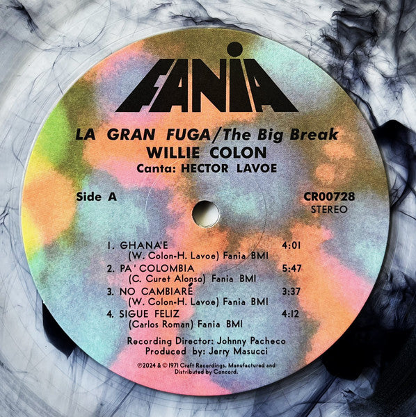 Willie Colón La Gran Fuga LP vinyl