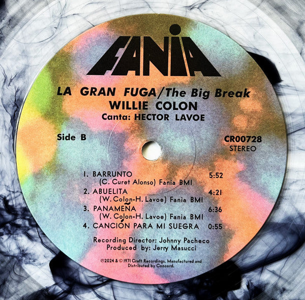 Willie Colón La Gran Fuga LP vinyl