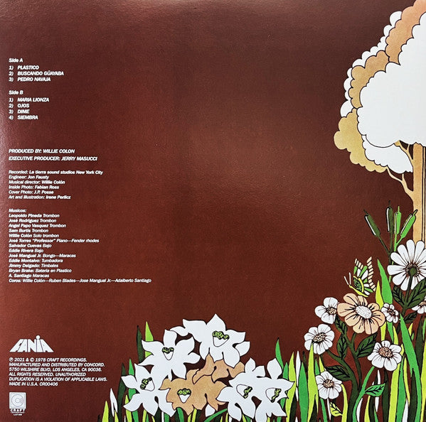 Willie Colón Siembra LP Vinyl