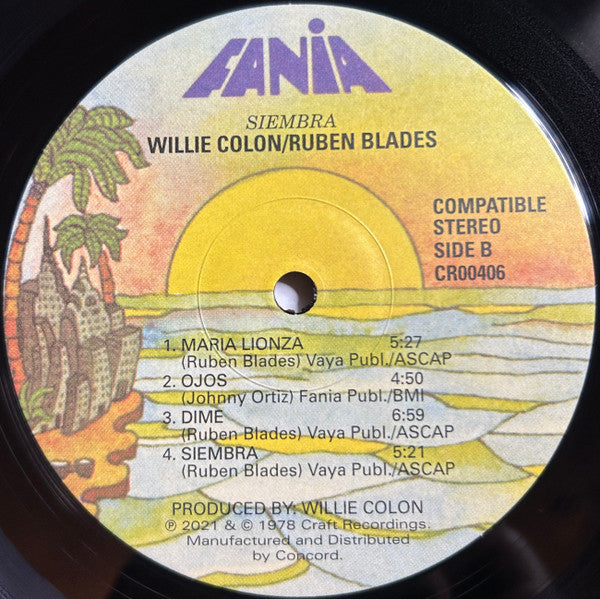 Willie Colón Siembra LP Vinyl