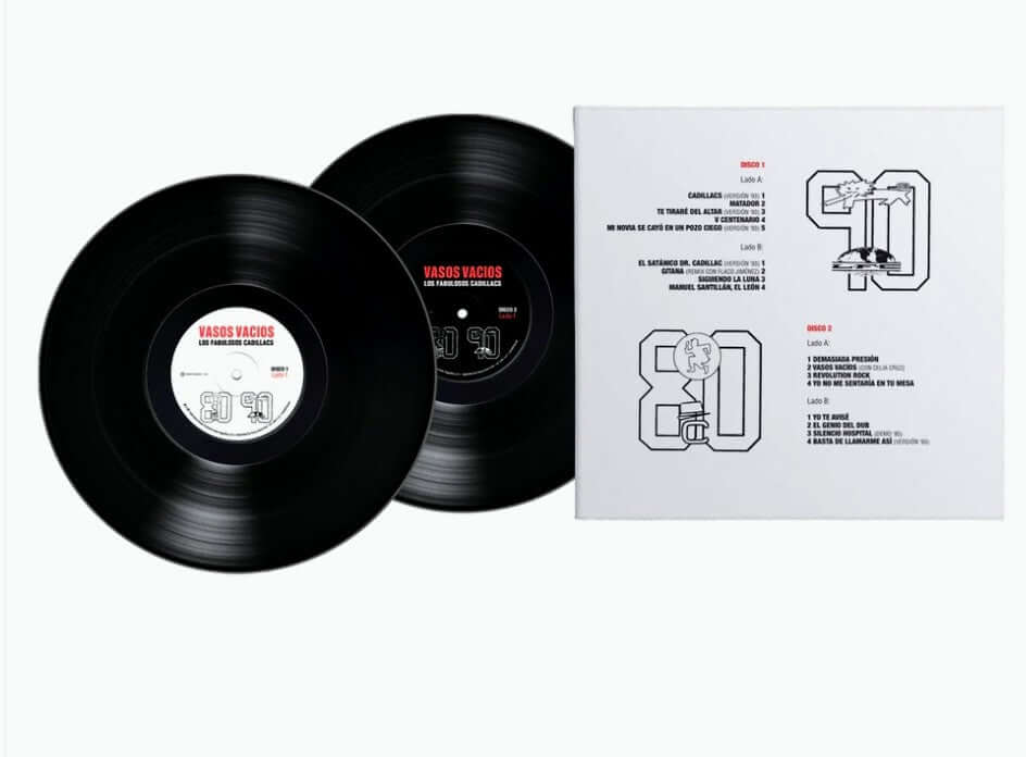 LOS FABULOSOS CADILLACS - VASOS VACIOS -2XLP - VINYL, dos discos de vinilo en su funda con portada característica.