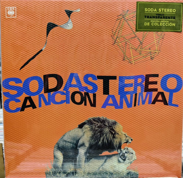 Soda Stereo - Cancion Animal Vinyl (Limited 2026 Edition) - Clear Transparent LP - New & Sealed