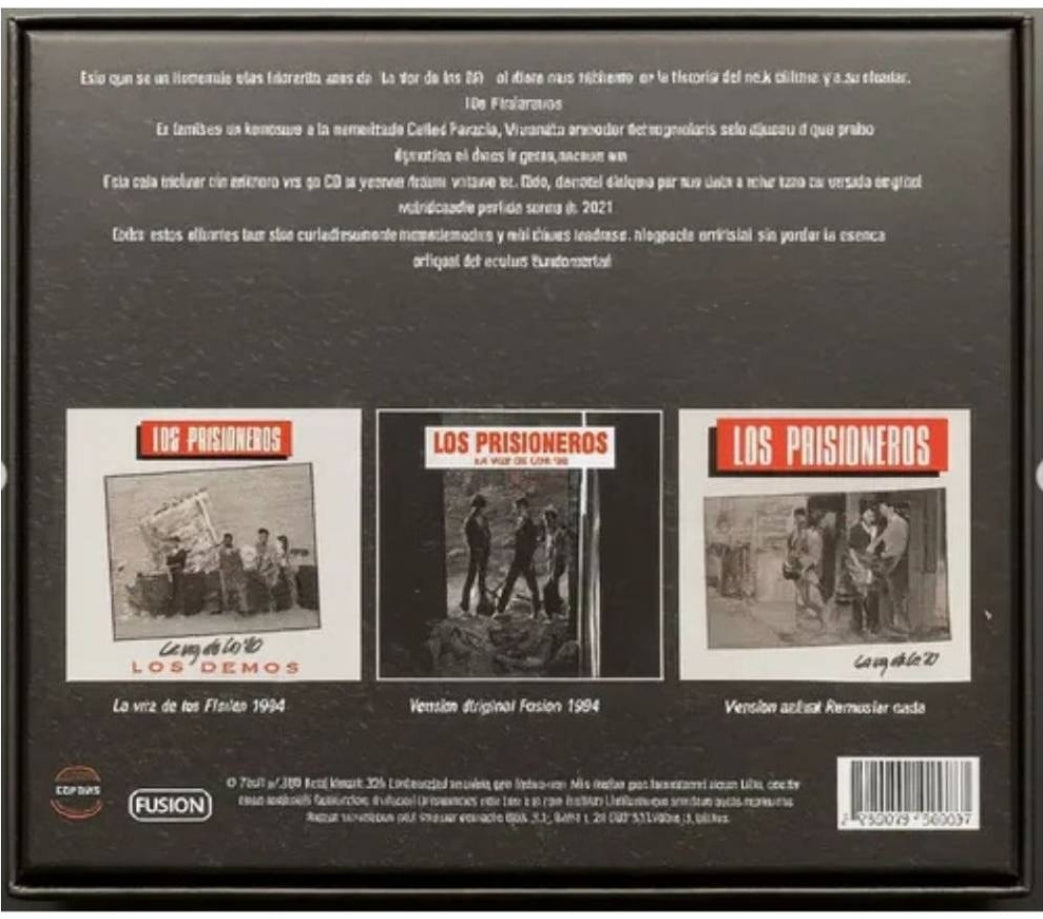 LOS PRISIONEROS LA VOZ DE LOS ’80 CD BOXSET