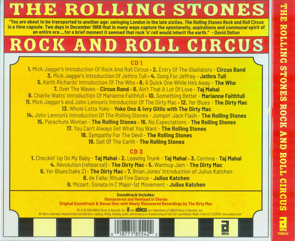 THE ROLLING STONES ROCK AND ROLL CIRCUS 2 X CD