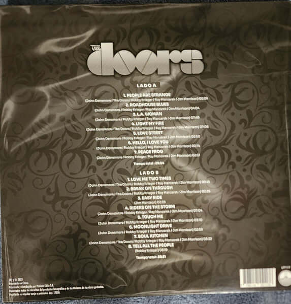 THE DOORS - THE DOORS LP - VINYL 33RPM - 12"